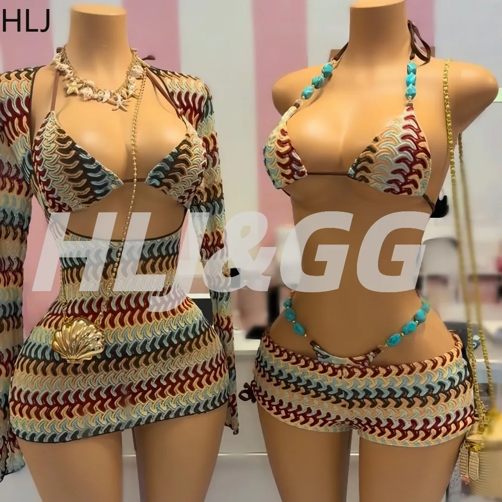 HLJ Y2K Fashion Coffee Striped Bikini Set 2026 Women Beaded String Hollow Out Crop Top Thong Swimsuit Summer Suit Holiday New
HLJ Y2K Fashion Coffee Striped Bikini Set 2026 Women Beaded String Hollow Out Crop Top Thong Swimsuit Summer Suit Holiday New