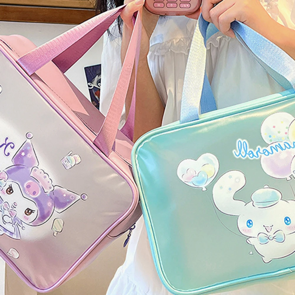 Sanrio Kuromi Cute Cartoon Print Girl Storage Bag, Portable PVC Leather Wash Handbag, Perfect Organizer Bag Kids Lunch Bag
Sanrio Kuromi Cute Cartoon Print Girl Storage Bag, Portable PVC Leather Wash Handbag, Perfect Organizer Bag Kids Lunch Bag