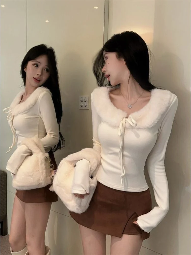 Pure Desire Style Women's Slim Fit Base Layer Shirt Autumn New Small Fragrance Wind Thousand Gold Fur Inner Wear Top
Pure Desire Style Women's Slim Fit Base Layer Shirt Autumn New Small Fragrance Wind Thousand Gold Fur Inner Wear Top