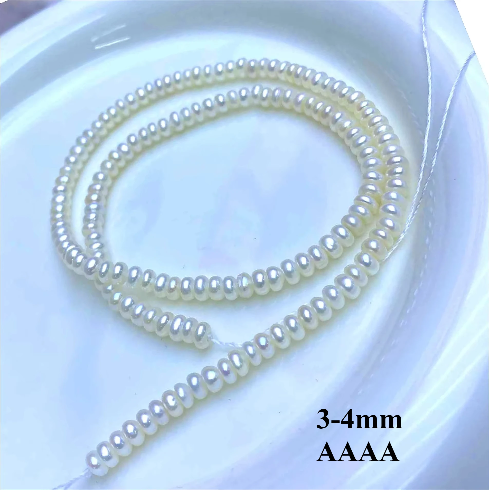 3-4mm4A Unblemished Radiant Natural Freshwater Flat Glassy White Pearl Bead Women Jewelry MakeDIY Necklace Bracelet Accessories
3-4mm4A Unblemished Radiant Natural Freshwater Flat Glassy White Pearl Bead Women Jewelry MakeDIY Necklace Bracelet Accessories