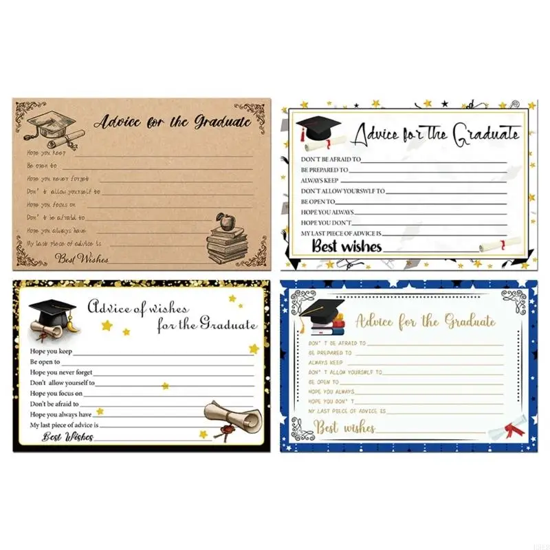 H9EB 6Pcs Graduation Advice Cards 6x4Inch Card for The Graduate School or College Graduation Party Game Decoration Supply
H9EB 6Pcs Graduation Advice Cards 6x4Inch Card for The Graduate School or College Graduation Party Game Decoration Supply