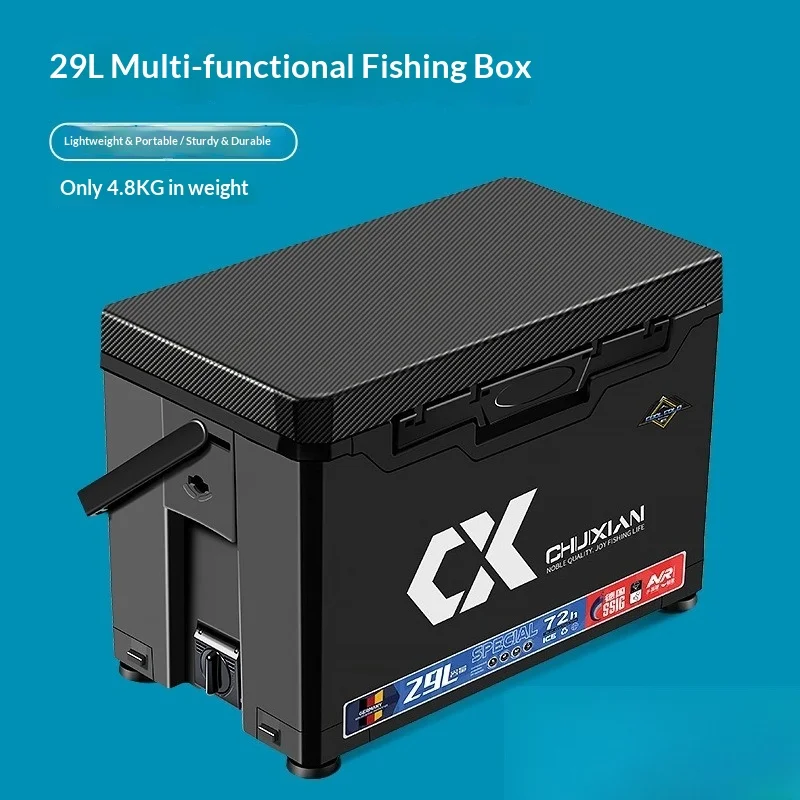 Upgraded 29L Fishing Seat Tackle Box Portable Lightweight Rugged Thickened Hard Shell Complete Kit Storage Fishing Equipment
Upgraded 29L Fishing Seat Tackle Box Portable Lightweight Rugged Thickened Hard Shell Complete Kit Storage Fishing Equipment