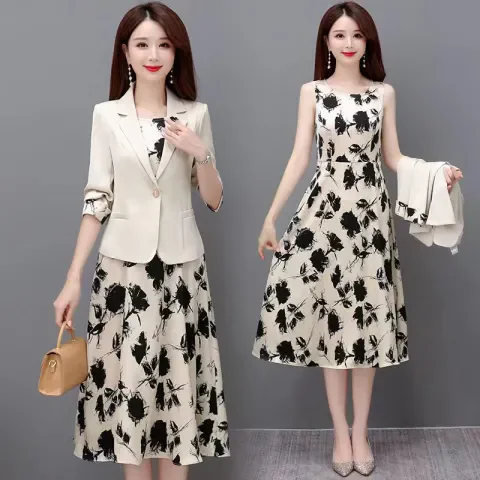 Brand Name Women's Autumn Small Suit Vest Two-Piece Set Dress plus Size Commute Style Polyester Fiber Mid-Length Skirt
Brand Name Women's Autumn Small Suit Vest Two-Piece Set Dress plus Size Commute Style Polyester Fiber Mid-Length Skirt