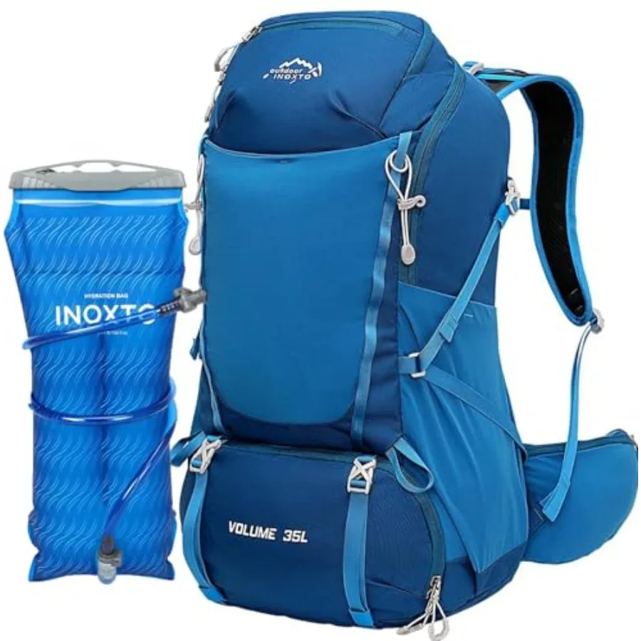 INOXTO 35L Hiking Backpack with 3Lwater bladder, Camping Backpack with Waterproof Rain Cover for Men, Outdoor Sport Travel Dayp
INOXTO 35L Hiking Backpack with 3Lwater bladder, Camping Backpack with Waterproof Rain Cover for Men, Outdoor Sport Travel Dayp