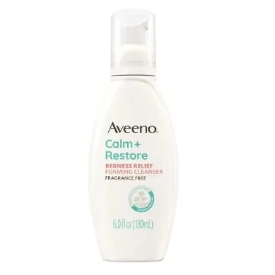 Aveeno Calm + Restore Redness Relief Очищающее пенящееся очищающее средство для лица 6 унций
Aveeno Calm + Restore Redness Relief Очищающее пенящееся очищающее средство для лица 6 унций