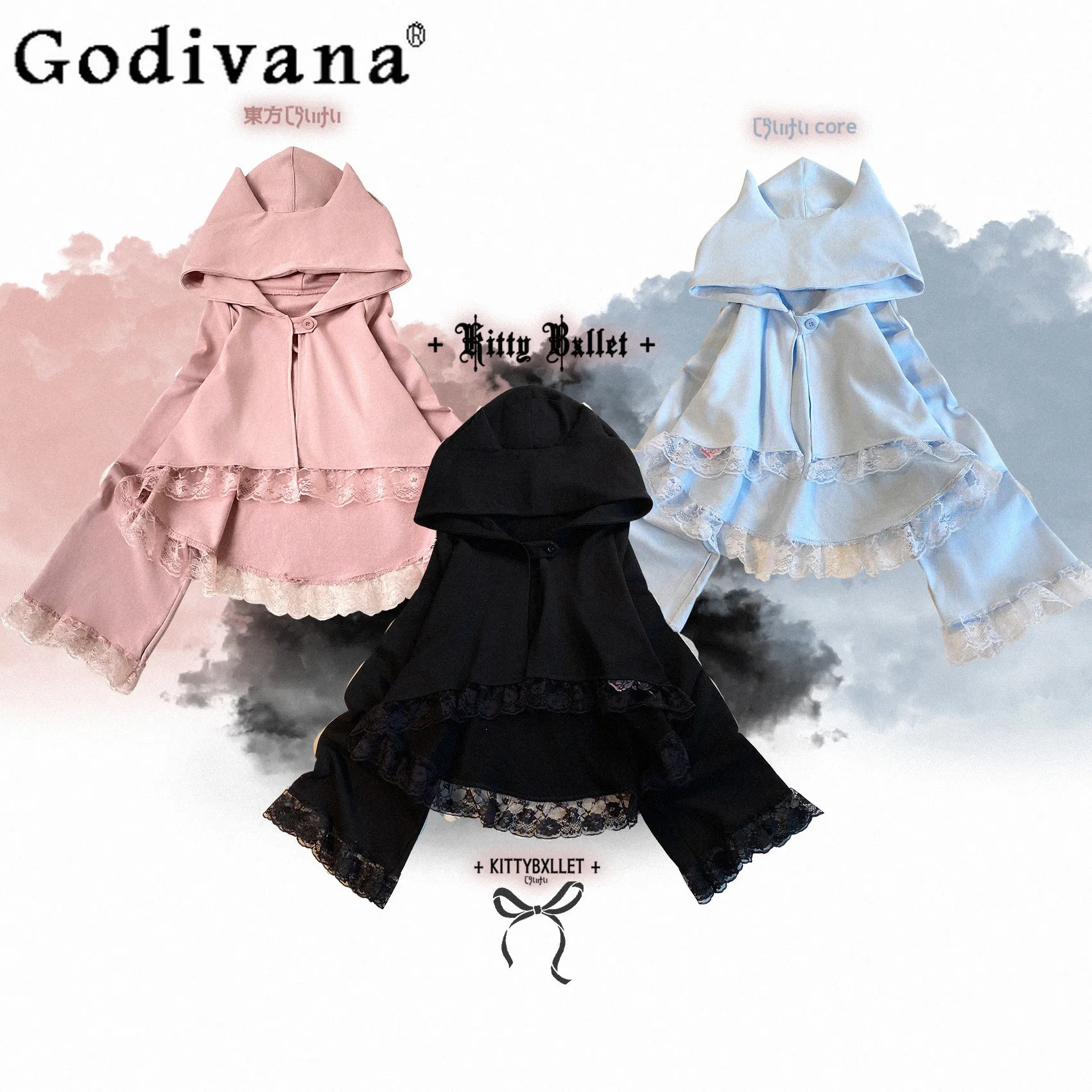 Новая весенняя коллекция 2026: Японский оригинальный укороченный плащ с капюшоном и кошачьими ушками в стиле Y2K, свободный, универсальный, милый, для девочек
Новая весенняя коллекция 2026: Японский оригинальный укороченный плащ с капюшоном и кошачьими ушками в стиле Y2K, свободный, универсальный, милый, для девочек