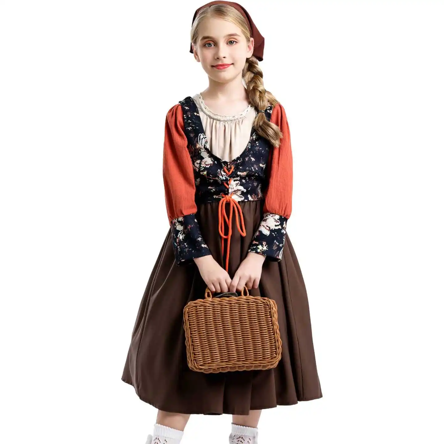 Halloween Floral Print Digital Dress Children's Clothing Unisex Digital Print Stage Performance Dress Country Style Floral
Halloween Floral Print Digital Dress Children's Clothing Unisex Digital Print Stage Performance Dress Country Style Floral