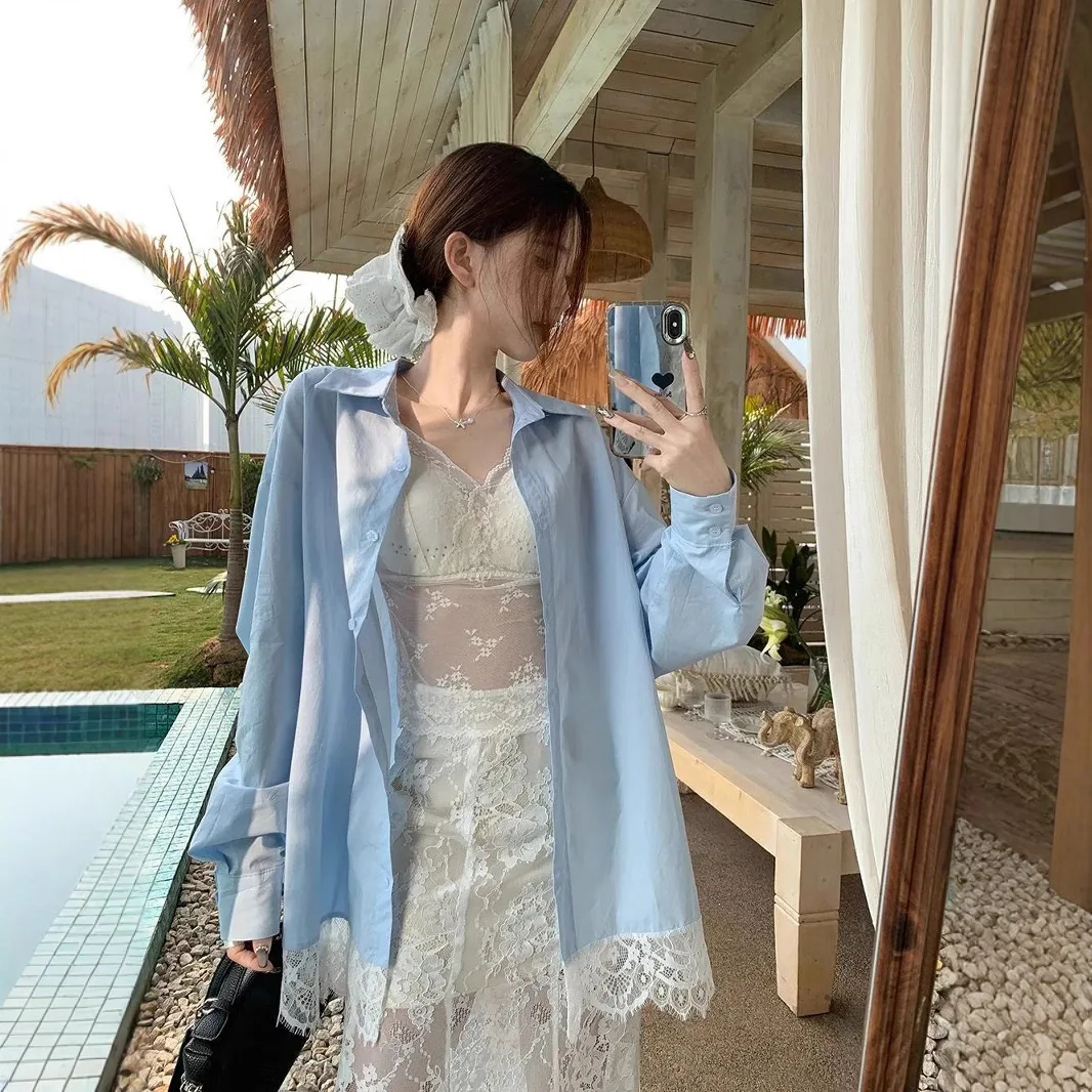 Early Autumn ular Lace Splicing Loose Long Sve Collar Design Holiday Sle Top Women's Knitted irt
Early Autumn ular Lace Splicing Loose Long Sve Collar Design Holiday Sle Top Women's Knitted irt