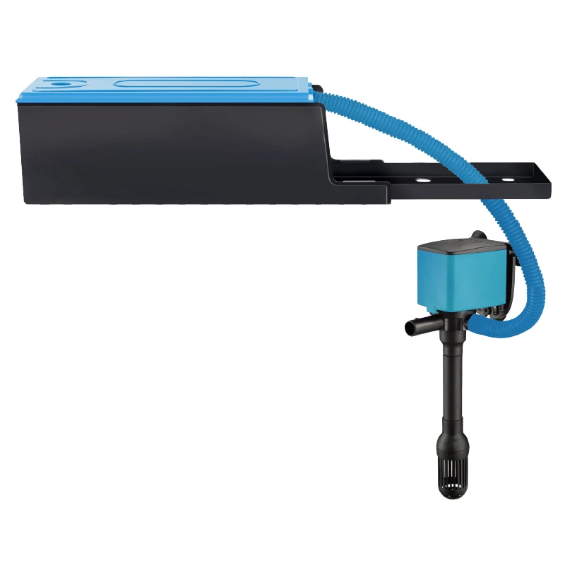 Open aquarium top filter
Open aquarium top filter