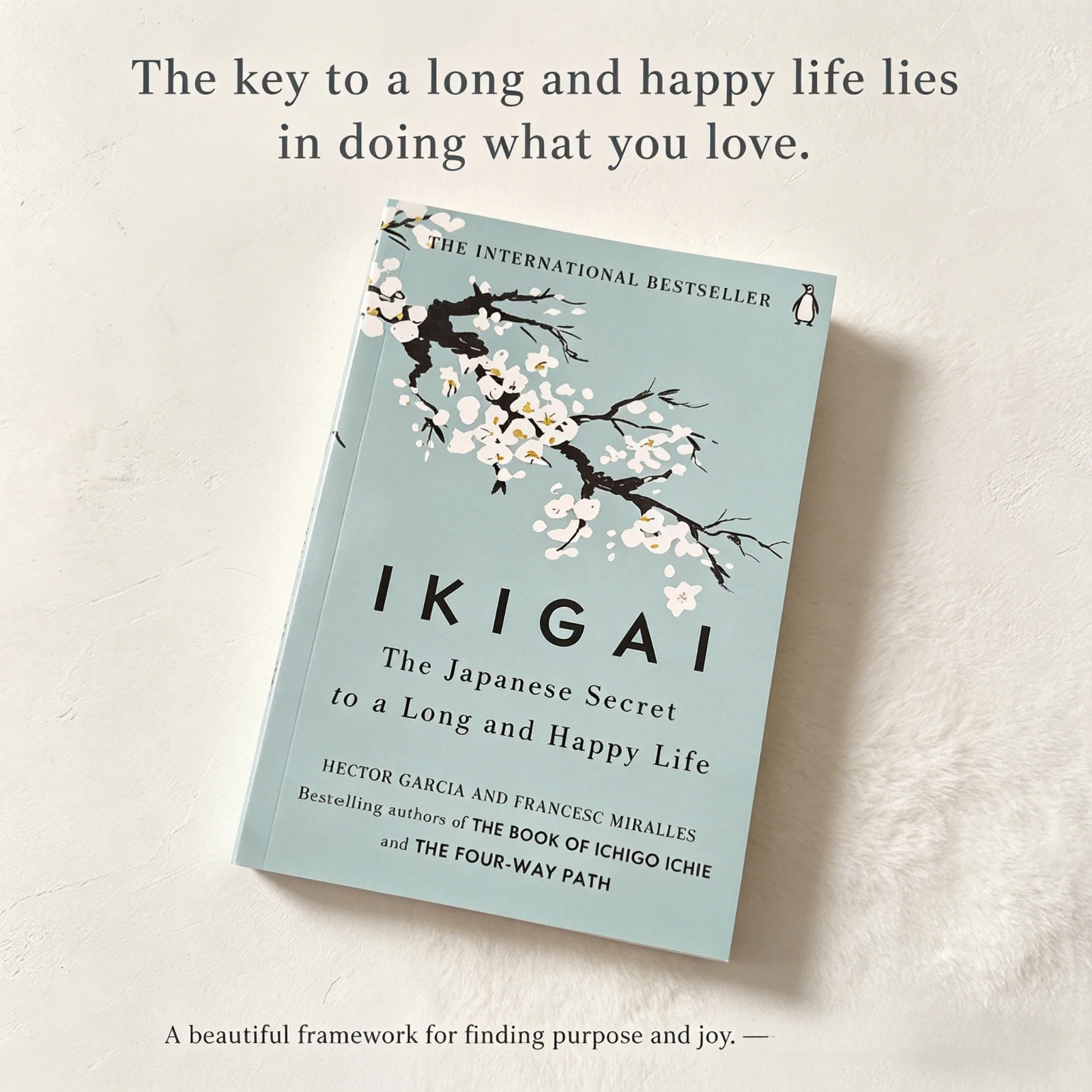 Ikigai By Hector Garcia & Francesc Miralles Japanese Longevity Happiness Self-Help Wellness Guide Book
Ikigai By Hector Garcia & Francesc Miralles Japanese Longevity Happiness Self-Help Wellness Guide Book