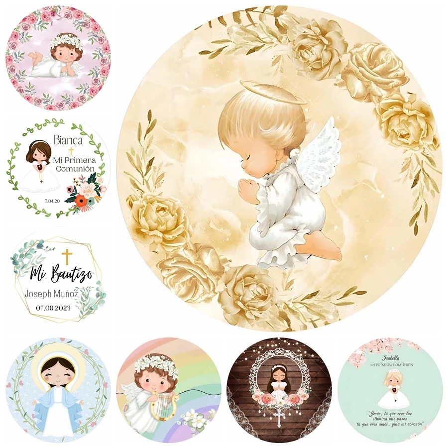 My First Communion Backdrop Banner Girl Boy Baby Shower Party Decoration Flower Baptism Gold Cross Circle Photography Background
My First Communion Backdrop Banner Girl Boy Baby Shower Party Decoration Flower Baptism Gold Cross Circle Photography Background