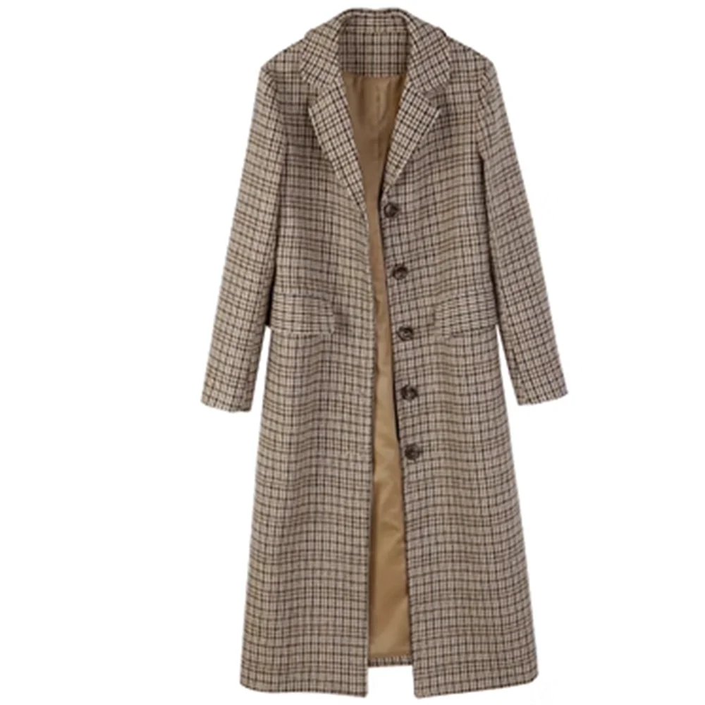 Autumn and winter new loose thousand-bird plaid coat long girl casaco de la batida women coat winter
Autumn and winter new loose thousand-bird plaid coat long girl casaco de la batida women coat winter