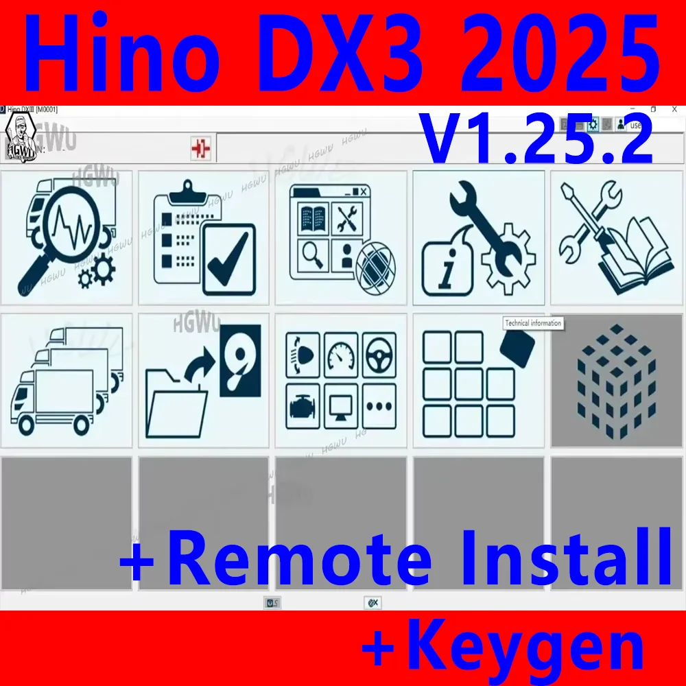 Диагностическое решение Hino DX3 V1.25.2 2025 г., программное обеспечение для диагностического программирования грузовиков среднего и тяжелого режима, отличный инструмент для ремонта грузовиков
Диагностическое решение Hino DX3 V1.25.2 2025 г., программное обеспечение для диагностического программирования грузовиков среднего и тяжелого режима, отличный инструмент для ремонта грузовиков