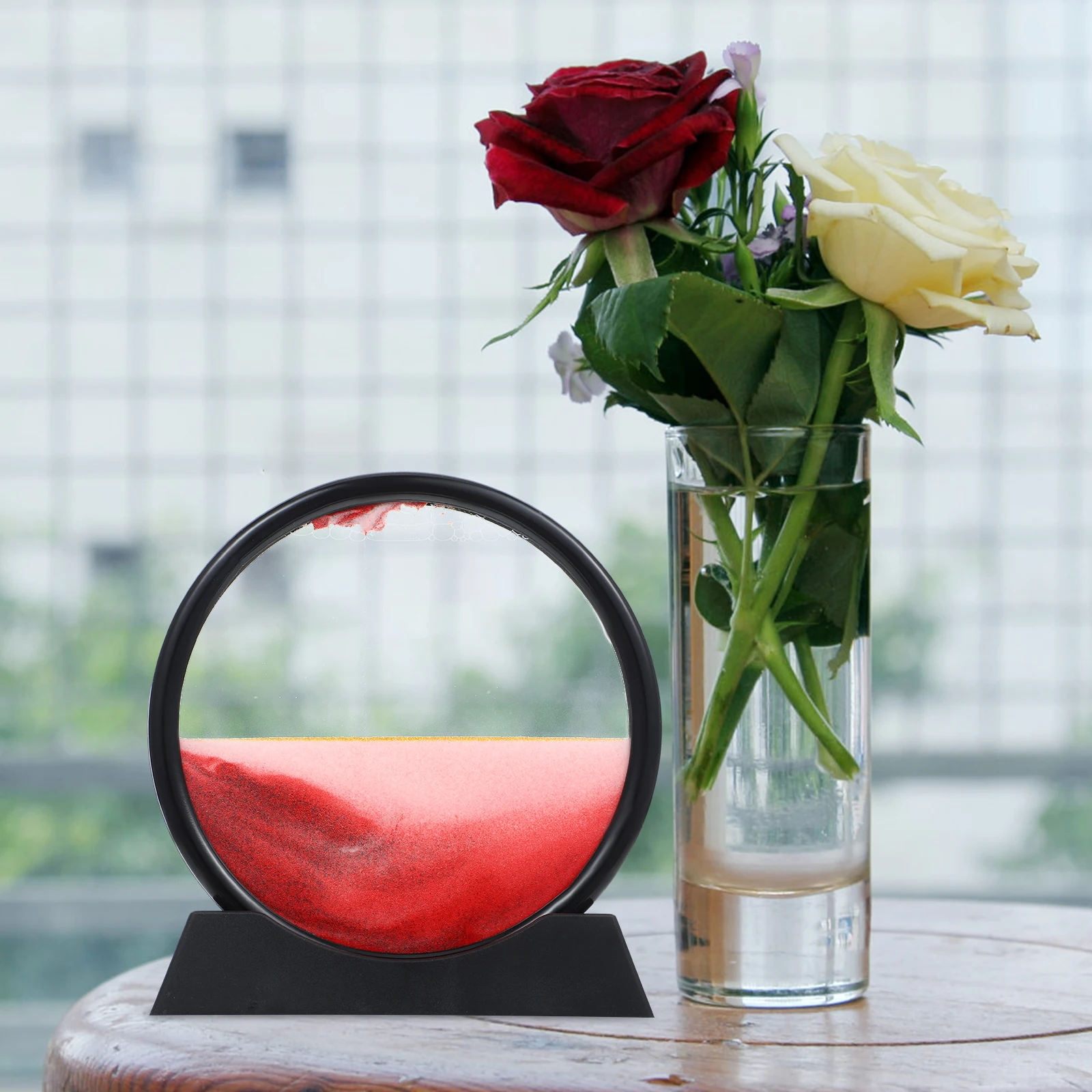 7 Inch Frame Red Round 3D Deep Sea Quicksand Painting Desk Decor Sandbox Toy Sand Sand Picture Figurine nament
7 Inch Frame Red Round 3D Deep Sea Quicksand Painting Desk Decor Sandbox Toy Sand Sand Picture Figurine nament