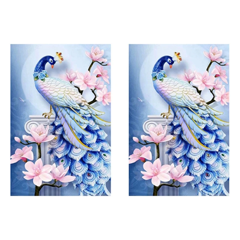2X Paint With Diamond Embroidery Blue Peacock Diamond Painting Full Round Picture Of Rhinestone Home Decor 01
2X Paint With Diamond Embroidery Blue Peacock Diamond Painting Full Round Picture Of Rhinestone Home Decor 01