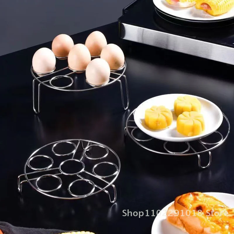7 Holes Stainless Steel Egg Steamer Household Boiled Egg Tray Kitchen Utensil Waterproof Steaming Rack Egg Storage Rack Home
7 Holes Stainless Steel Egg Steamer Household Boiled Egg Tray Kitchen Utensil Waterproof Steaming Rack Egg Storage Rack Home