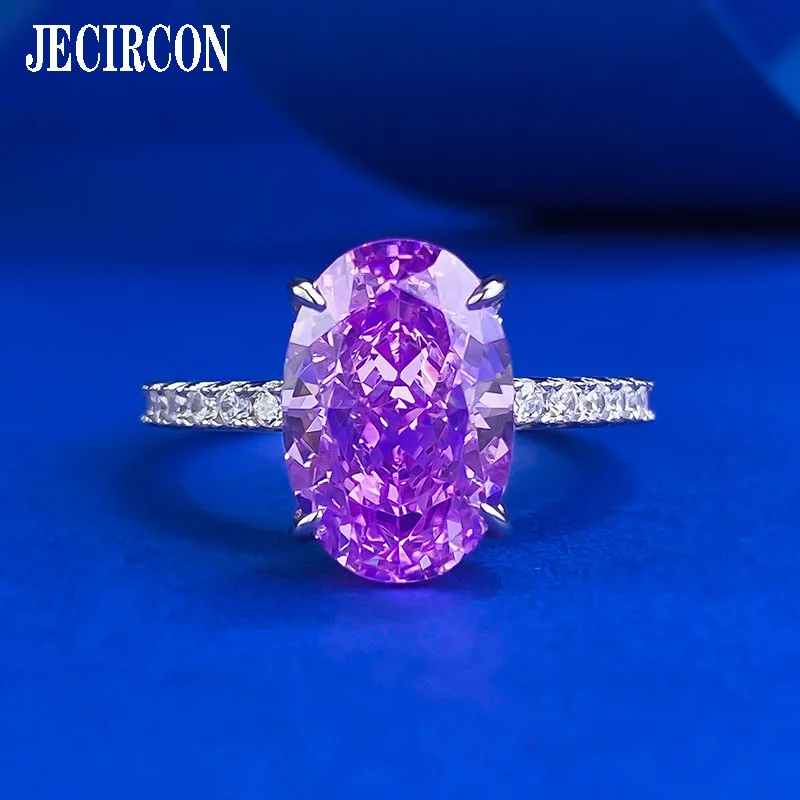 JECIRCON New Product S925 Sterling Silver High Carbon Stone Ring for Women Oval Purple Diamond 8*12mm Light Luxury Fine Jewelry
JECIRCON New Product S925 Sterling Silver High Carbon Stone Ring for Women Oval Purple Diamond 8*12mm Light Luxury Fine Jewelry