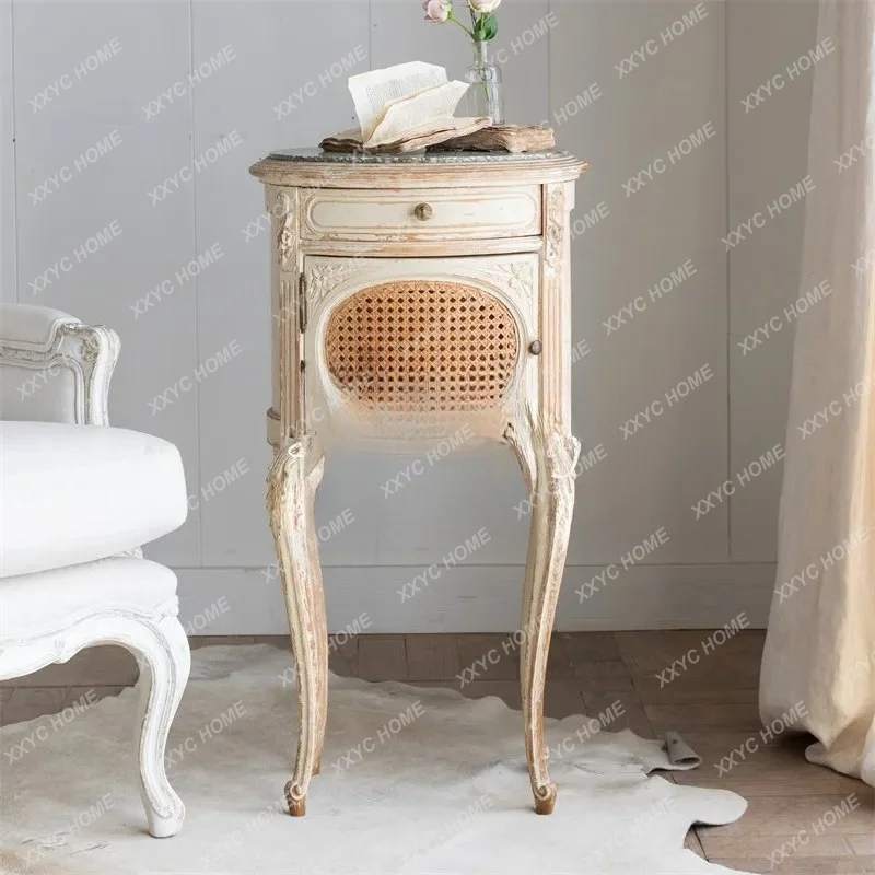 cream style retro old solid wood bedside table hand-carved bedside table
cream style retro old solid wood bedside table hand-carved bedside table