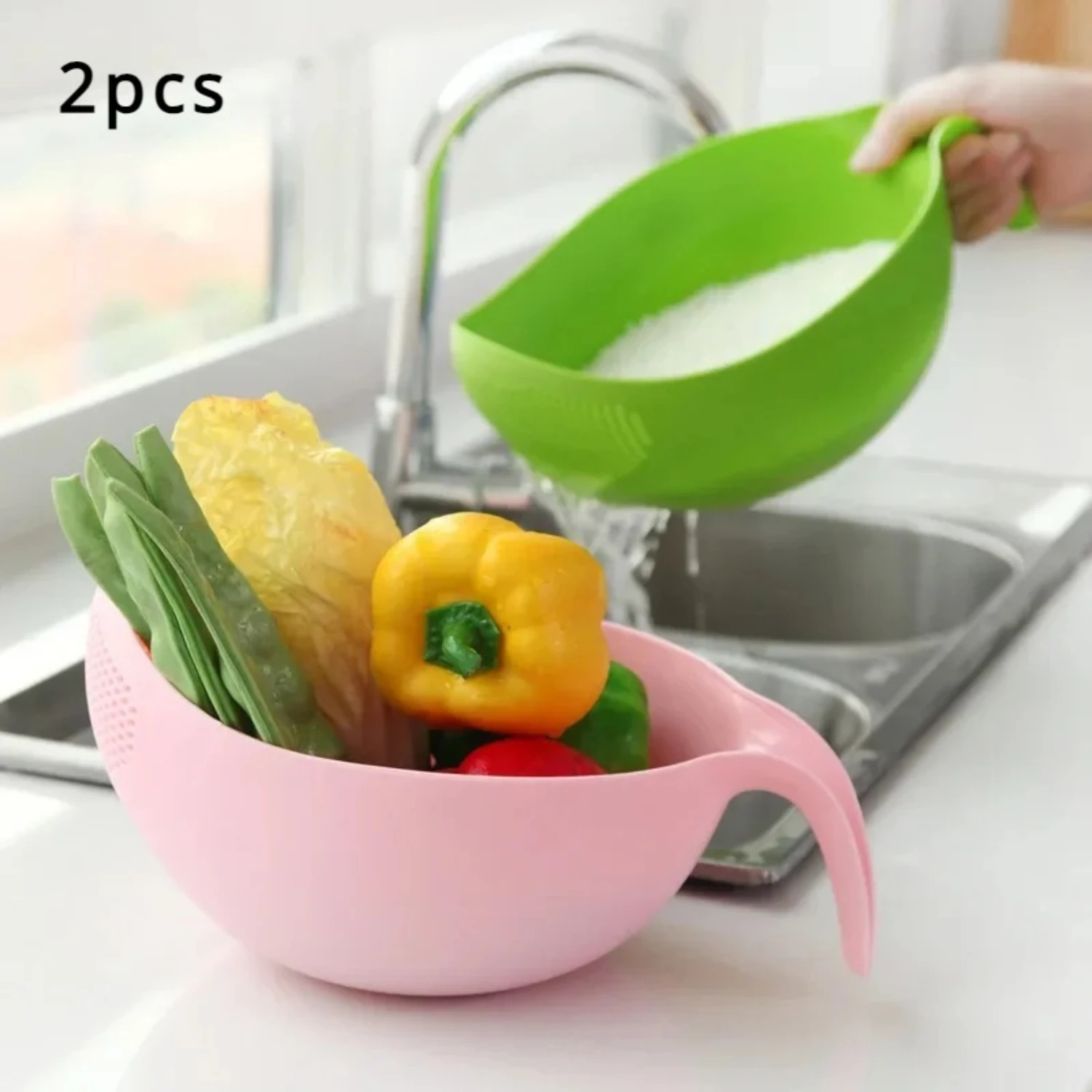 Multi- Rice Washing Strainer Set - Durable Abs Colander & Basket For Fruits, Vegetables, And Grains - Comfort Grip Handle - Kitc
Multi- Rice Washing Strainer Set - Durable Abs Colander & Basket For Fruits, Vegetables, And Grains - Comfort Grip Handle - Kitc