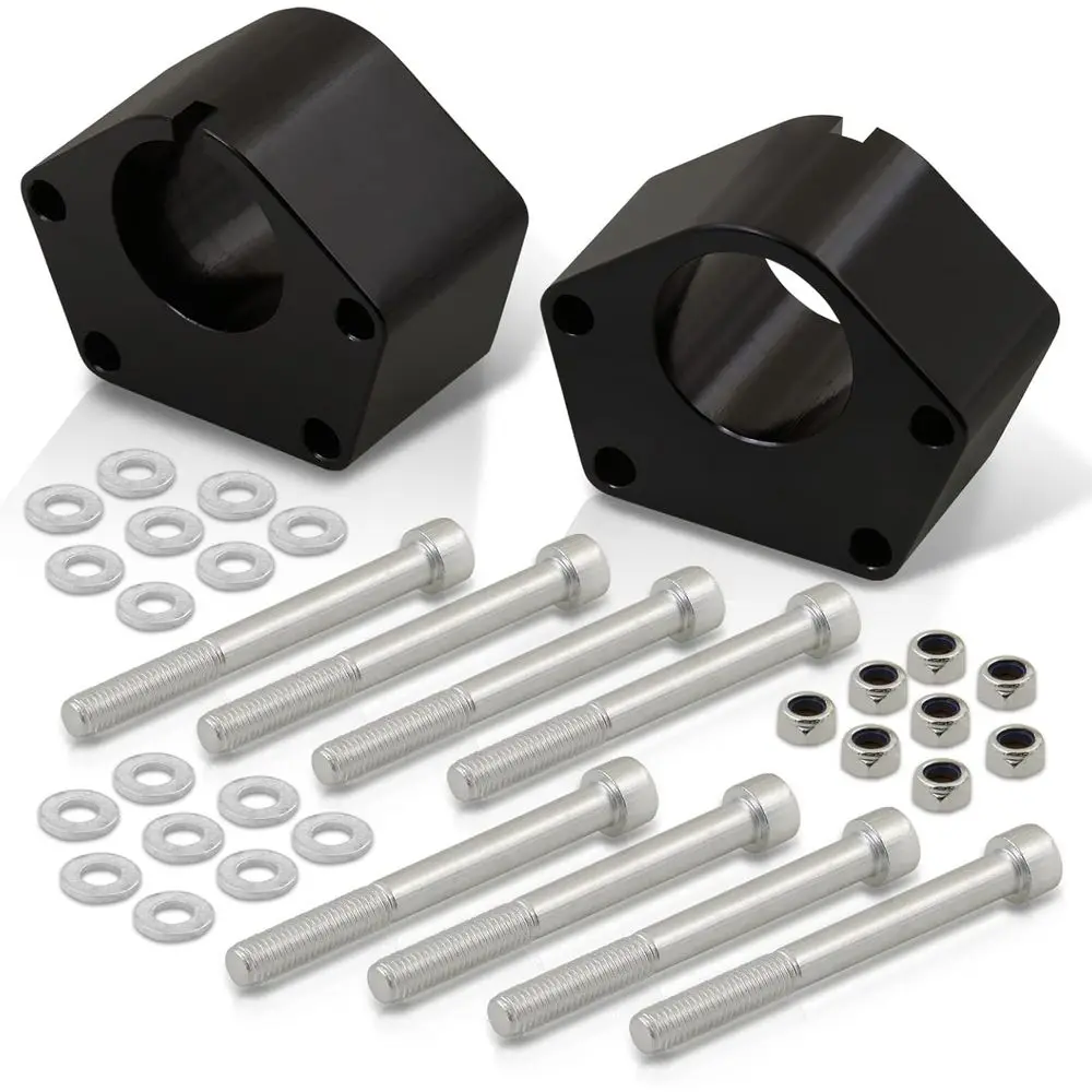 Front Strut Spacer Leveling Kit, Suspension Upgrade, Black, Compatible with T100 Pickup 4WD (1986-1995)
Front Strut Spacer Leveling Kit, Suspension Upgrade, Black, Compatible with T100 Pickup 4WD (1986-1995)