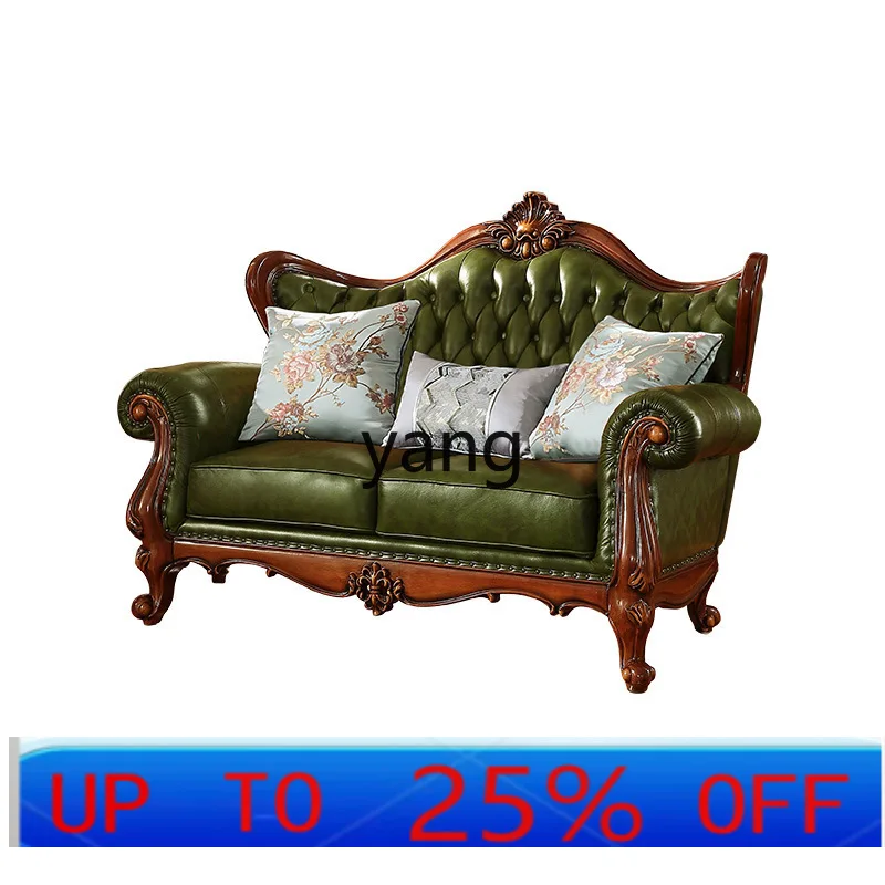 LTT American leather sofa home living room retro first-layer cowhide sofa European solid wood sofa
LTT American leather sofa home living room retro first-layer cowhide sofa European solid wood sofa