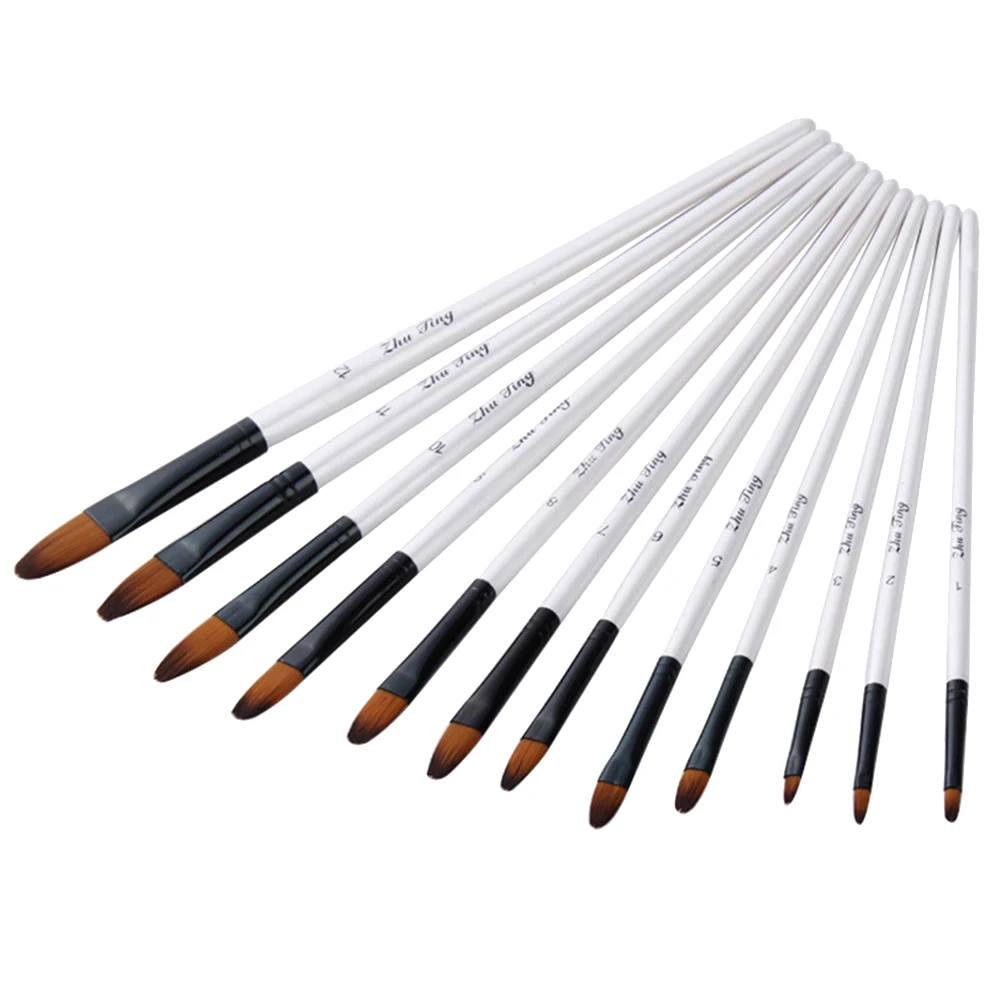 12 Pcs Painting Brush Set Brushes Watercolor Art Fine Supply Artist Professional
12 Pcs Painting Brush Set Brushes Watercolor Art Fine Supply Artist Professional