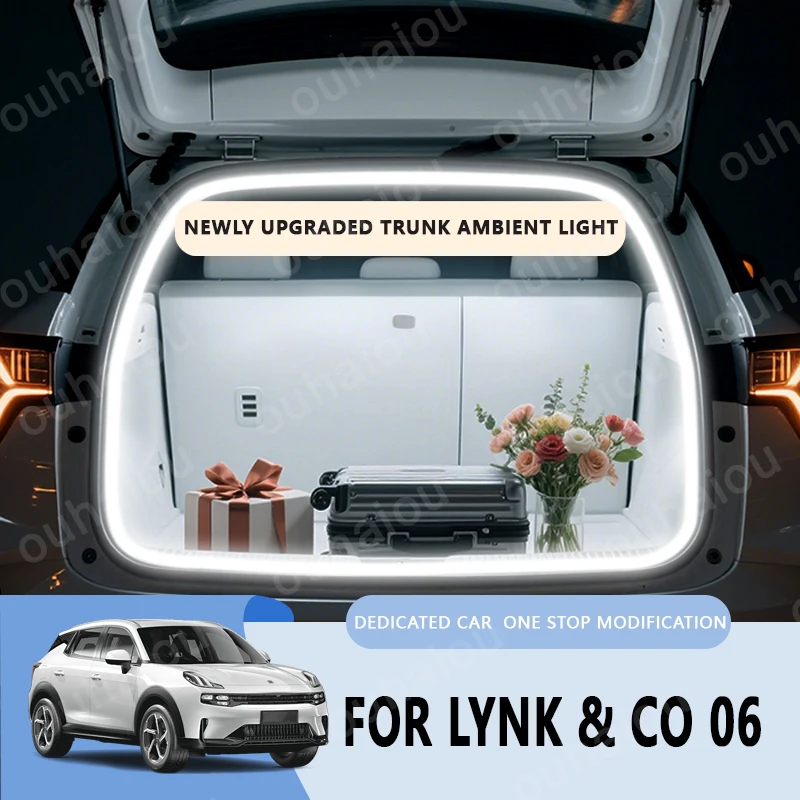 For Lynk & Co 06 trunk light modification light Atmosphere lights White warm white Rear Trunk LED Light Bar
For Lynk & Co 06 trunk light modification light Atmosphere lights White warm white Rear Trunk LED Light Bar