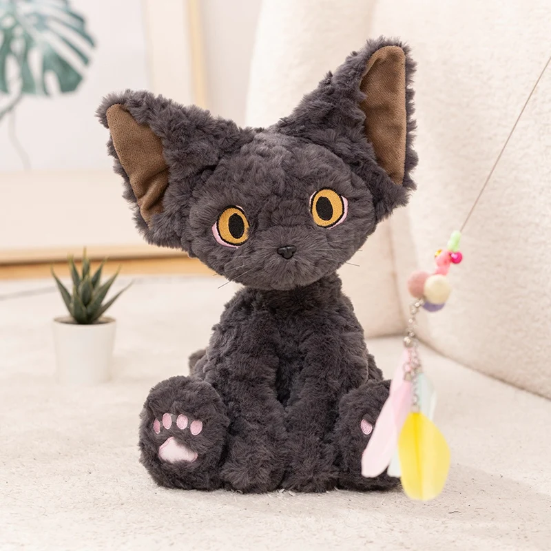 30cm Devon Rex Plush Doll Stuffed Dark Grey Cat Cartoon Animal Kitten Sitting Toy Birthday Gift
30cm Devon Rex Plush Doll Stuffed Dark Grey Cat Cartoon Animal Kitten Sitting Toy Birthday Gift