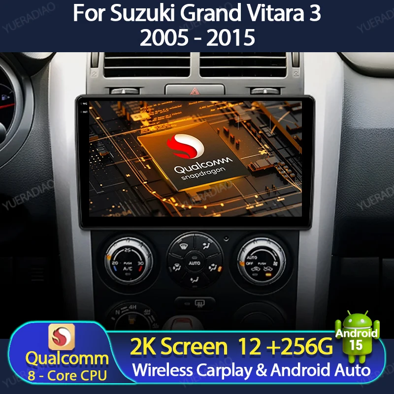 Android 15 Car Radio For Suzuki Grand Vitara 3 2005 - 2010 2011 - 2015 Car Radio Multimedia Player GPS NAVI Carplay Auto WIFI 4G
Android 15 Car Radio For Suzuki Grand Vitara 3 2005 - 2010 2011 - 2015 Car Radio Multimedia Player GPS NAVI Carplay Auto WIFI 4G