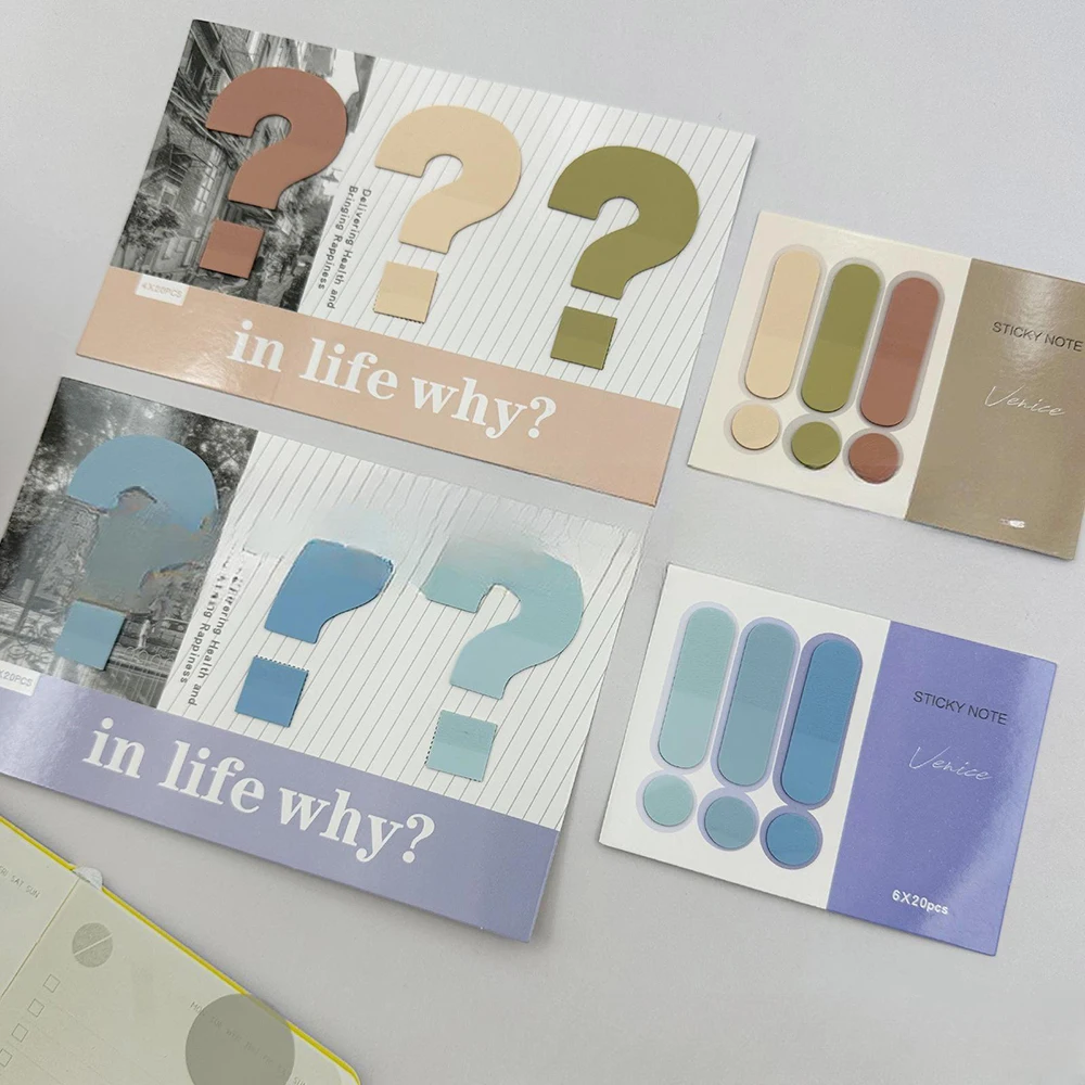 Creative Color PET Question Mark Sticky Note Tearable Adhesive Memo Student Stationery
Creative Color PET Question Mark Sticky Note Tearable Adhesive Memo Student Stationery