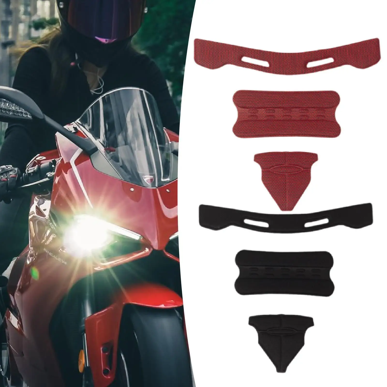 Helmet Pads Reusable Protective Breathable Quick Drying Helmet Padding Kit for Bicycle Road Bikes Motorcycle Skateboard Sports
Helmet Pads Reusable Protective Breathable Quick Drying Helmet Padding Kit for Bicycle Road Bikes Motorcycle Skateboard Sports