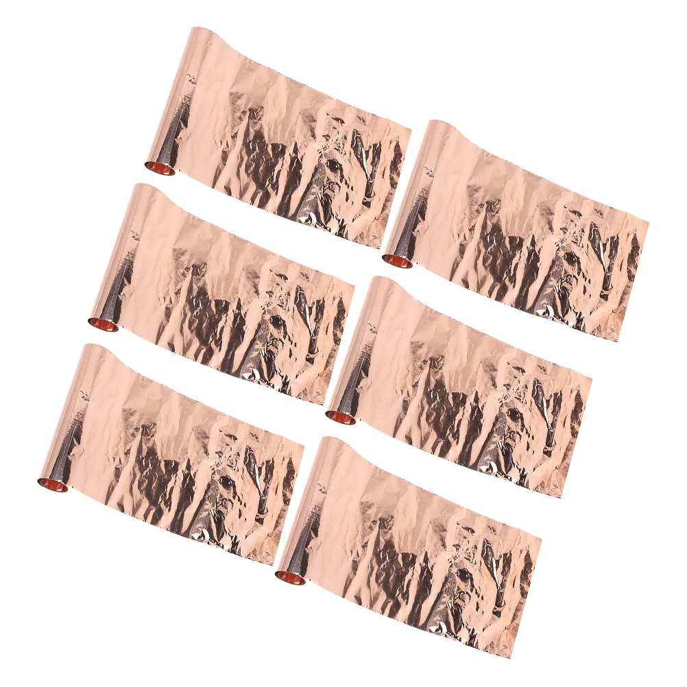 6pcs Copper 0.01mm*100mm*1m DIY Crafts Electrical Repairs Metal Plates Jewelry Foil Tool Craft Metal Sheets Parts
6pcs Copper 0.01mm*100mm*1m DIY Crafts Electrical Repairs Metal Plates Jewelry Foil Tool Craft Metal Sheets Parts