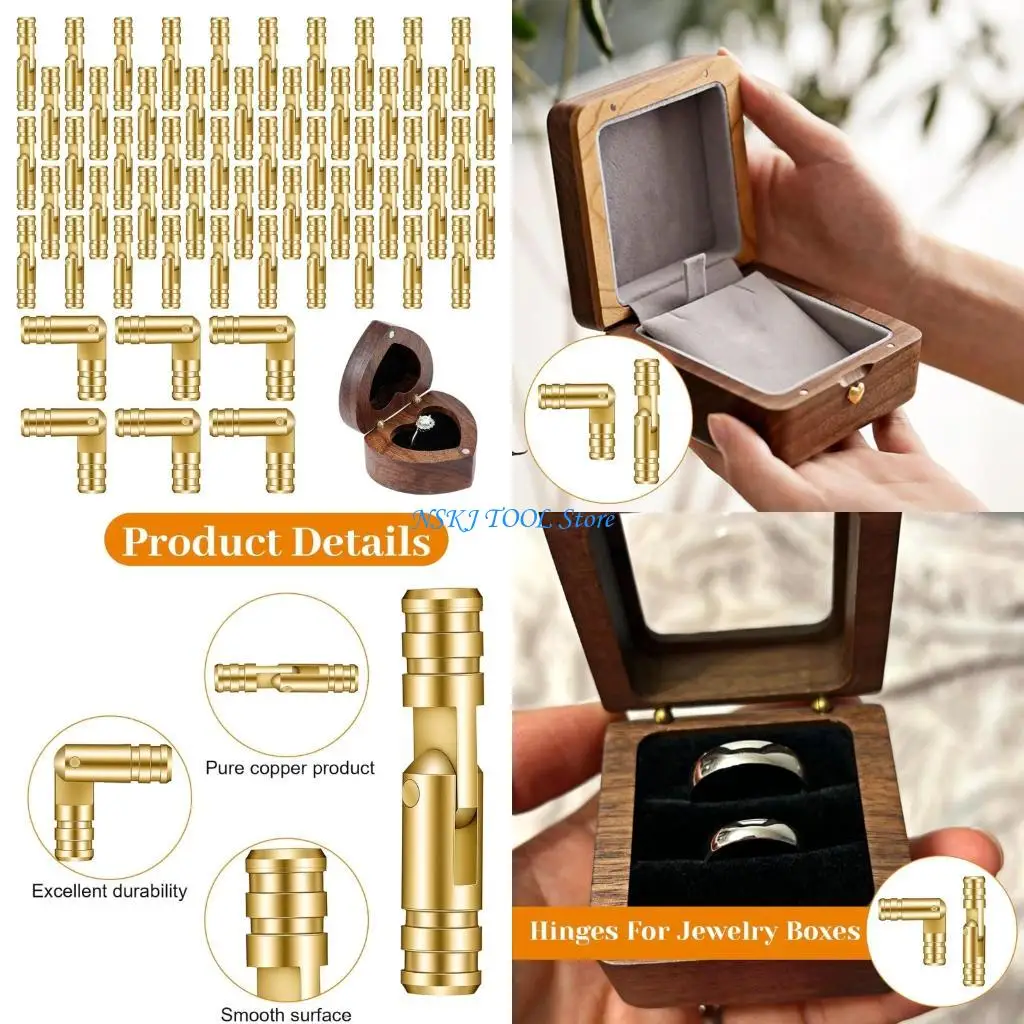 L8RC 50pcs Long Service Metal Cask Hinges for Wooden Box Integration & Projects
L8RC 50pcs Long Service Metal Cask Hinges for Wooden Box Integration & Projects