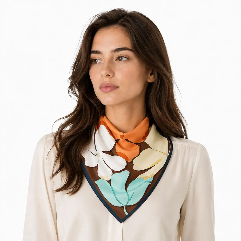 53cm Luxury Natural Silk Scarf Women Plumeria Retro Large Floral Print Bandana Head Square Neckerchiefs Lady Hairband Choker
53cm Luxury Natural Silk Scarf Women Plumeria Retro Large Floral Print Bandana Head Square Neckerchiefs Lady Hairband Choker