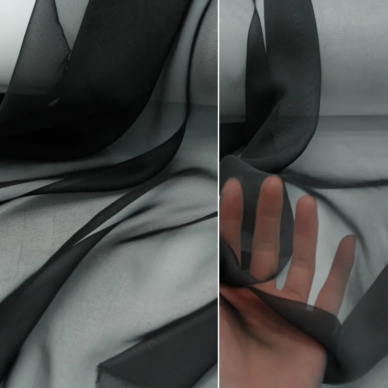 Black Sheer Chiffon Fabric Ethereal Lightweight Flowy for Spring Summer Shirt Hanfu Gown Designer DIY Sewing Accessories
Black Sheer Chiffon Fabric Ethereal Lightweight Flowy for Spring Summer Shirt Hanfu Gown Designer DIY Sewing Accessories