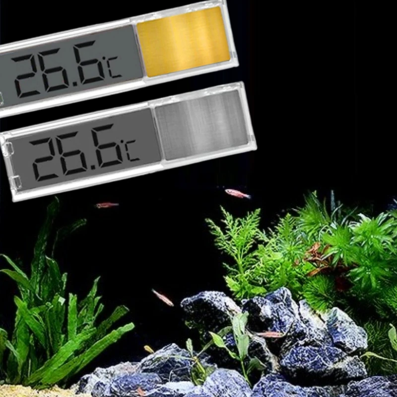1Pc Aquarium LCD Digital Electronic Thermometer External Sticker Type Fish Tank Water Temperature Precise Measurement 70*20mm
1Pc Aquarium LCD Digital Electronic Thermometer External Sticker Type Fish Tank Water Temperature Precise Measurement 70*20mm