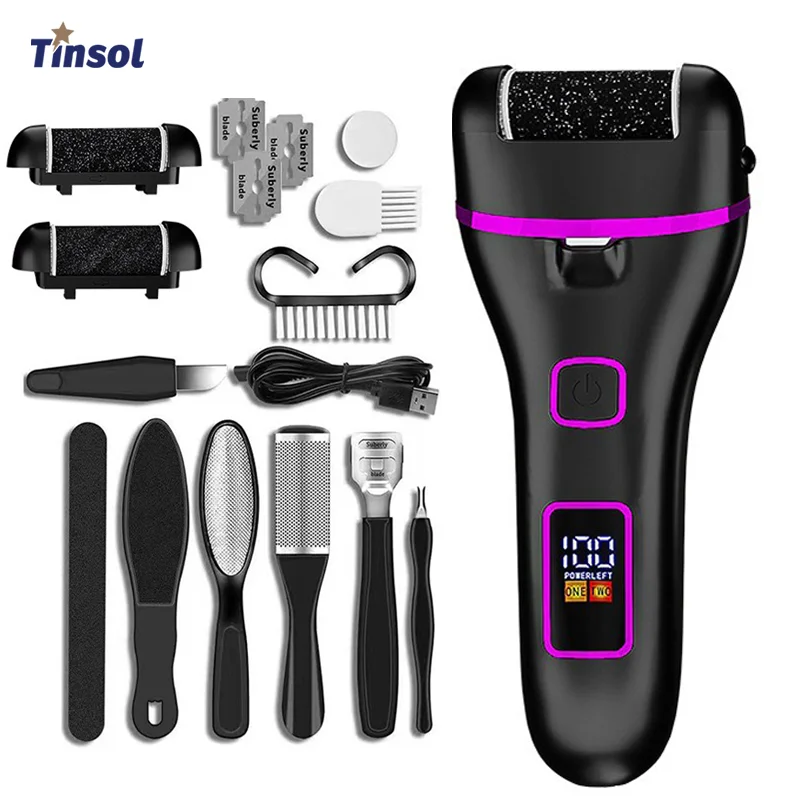 TINSOL Electric Foot Grinder Dead Skin Callus Trimmer Foot Sandpaper Foot File Toe Polisher Professional Foot Care Tools
TINSOL Electric Foot Grinder Dead Skin Callus Trimmer Foot Sandpaper Foot File Toe Polisher Professional Foot Care Tools