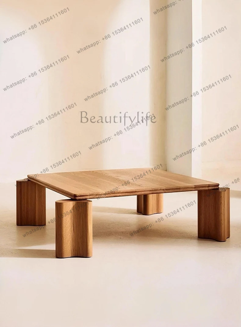 Minimalist solid wood travertine coffee table small tea table small apartment living room household round balcony
Minimalist solid wood travertine coffee table small tea table small apartment living room household round balcony