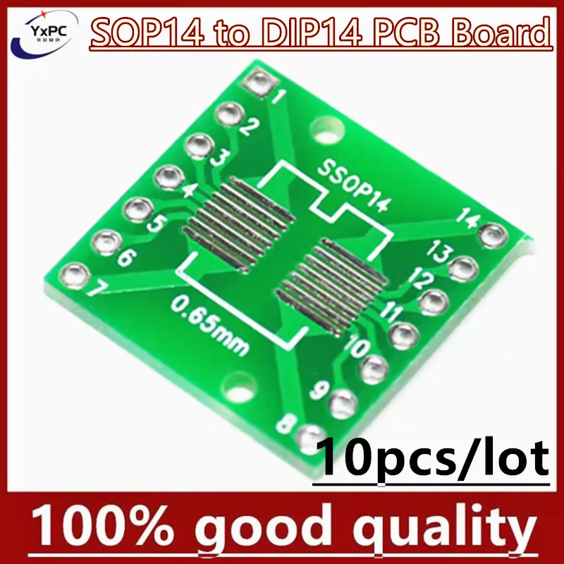 10PCS TSSOP14 SSOP14 SOP-14 SOP14 to DIP14 PCB Transfer Board DIP Pin Board Pitch Adapter
10PCS TSSOP14 SSOP14 SOP-14 SOP14 to DIP14 PCB Transfer Board DIP Pin Board Pitch Adapter