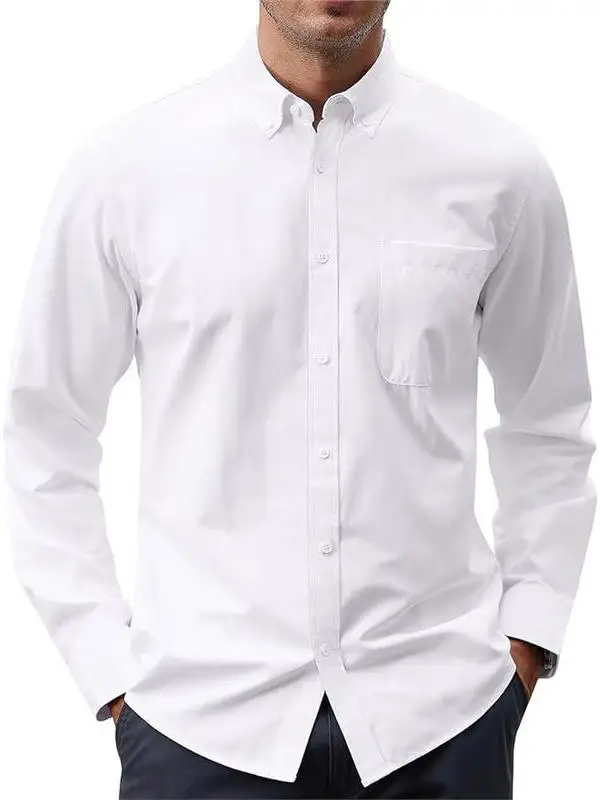 Longsved Men's Business Shirt Long Sleeve Color with Pocket Breathable Wear Resistant Moisture Wicking Machine Washable
Longsved Men's Business Shirt Long Sleeve Color with Pocket Breathable Wear Resistant Moisture Wicking Machine Washable