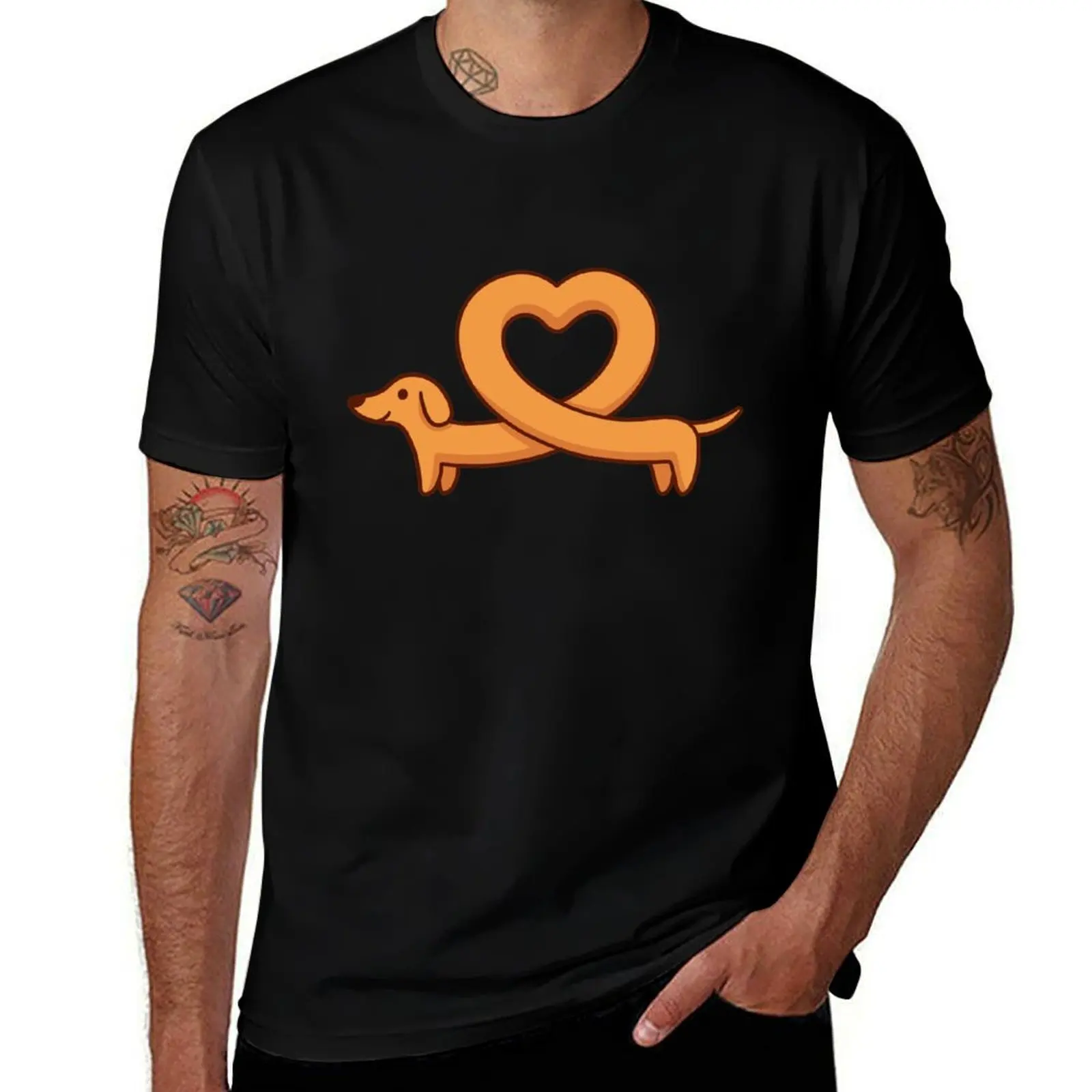 Heart shaped dachshund dog T-Shirt custom t shirt oversized summer clothes workout shirts for men
Heart shaped dachshund dog T-Shirt custom t shirt oversized summer clothes workout shirts for men