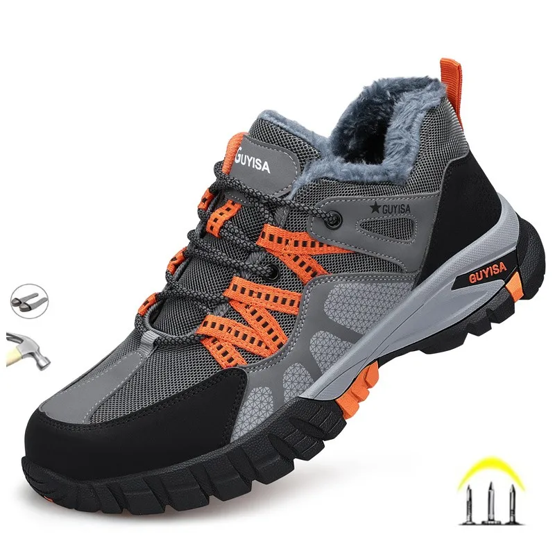 Autumn And Winter Men's Fashion Plush Steel Toe Cap Anti IUmpact Piercing Work Shoes Anti-Skid Safety Shoes
Autumn And Winter Men's Fashion Plush Steel Toe Cap Anti IUmpact Piercing Work Shoes Anti-Skid Safety Shoes