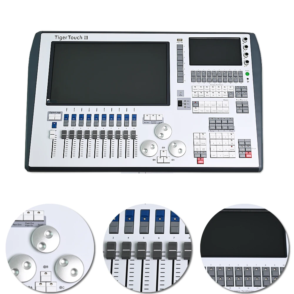 Tiger Touch III DMX512 Осветительная консоль 16 выходов 8192 канала Сенсорный экран USB Art-Net Управление временным кодом для сценического шоу
Tiger Touch III DMX512 Осветительная консоль 16 выходов 8192 канала Сенсорный экран USB Art-Net Управление временным кодом для сценического шоу