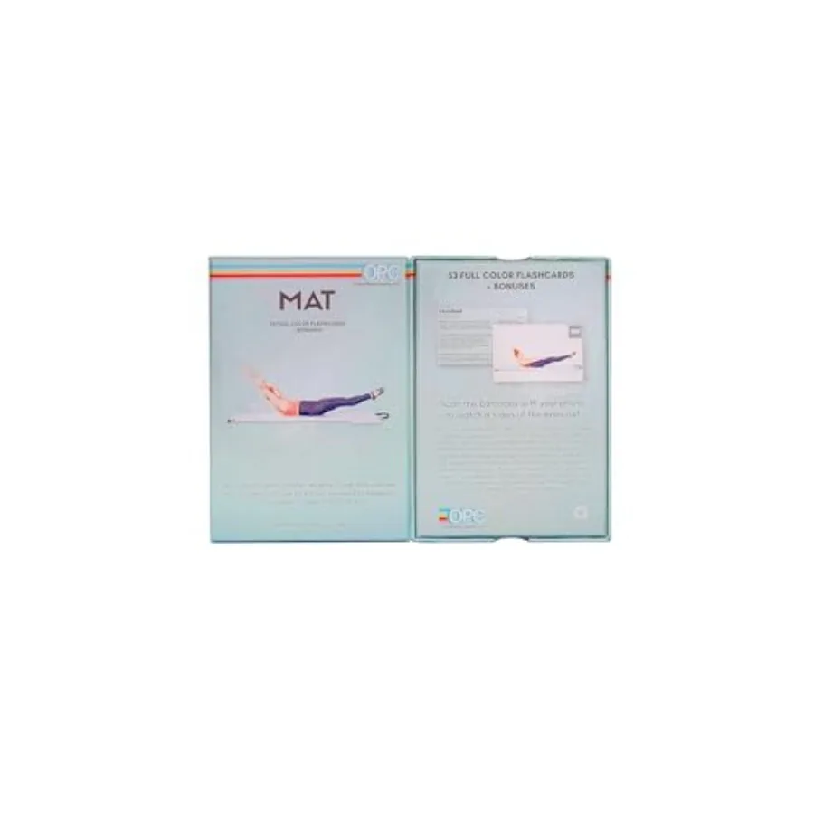 OnlinePilatesClasses Mat Pilates Workout Planner with Video Tutorials, 59 All-Level Exercise Flash Cards Ideal for Yoga, Abs, C
OnlinePilatesClasses Mat Pilates Workout Planner with Video Tutorials, 59 All-Level Exercise Flash Cards Ideal for Yoga, Abs, C