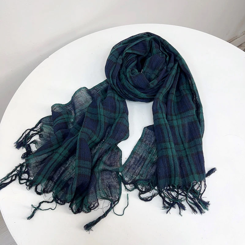 Scarf Women Summer Sun Protection Neck Wrap Shawl Cotton Linen Green Long Breathable Accessory For Beach Spring Autumn Luxury
Scarf Women Summer Sun Protection Neck Wrap Shawl Cotton Linen Green Long Breathable Accessory For Beach Spring Autumn Luxury