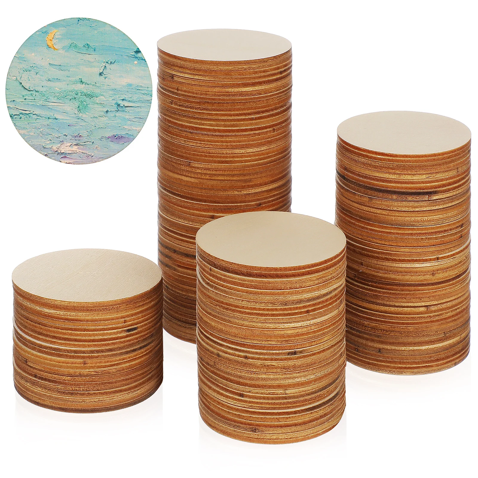 200 pcs Wooden Discs 50MM Diameter 2MM Thick Round Circles For Crafts Decorations Unfinished Wood Pieces Painting Slices
200 pcs Wooden Discs 50MM Diameter 2MM Thick Round Circles For Crafts Decorations Unfinished Wood Pieces Painting Slices
