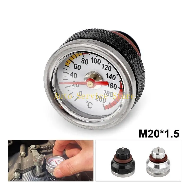 462A Motorcycle Caps With Oil Temperature Gauge 0-200℃ Pointers Dial Meter M20 x 1.5 Black/Silver Gauge
462A Motorcycle Caps With Oil Temperature Gauge 0-200℃ Pointers Dial Meter M20 x 1.5 Black/Silver Gauge