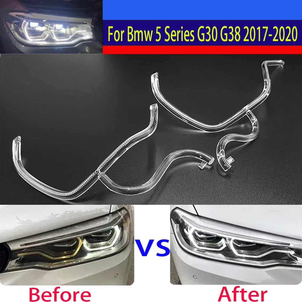 For BMW 5 Series G30 G38 LCI 2017 2018 2019 2020 LED DRL Daytime Running Headlights Light Guide Plate Tube Strip Angel Eye
For BMW 5 Series G30 G38 LCI 2017 2018 2019 2020 LED DRL Daytime Running Headlights Light Guide Plate Tube Strip Angel Eye