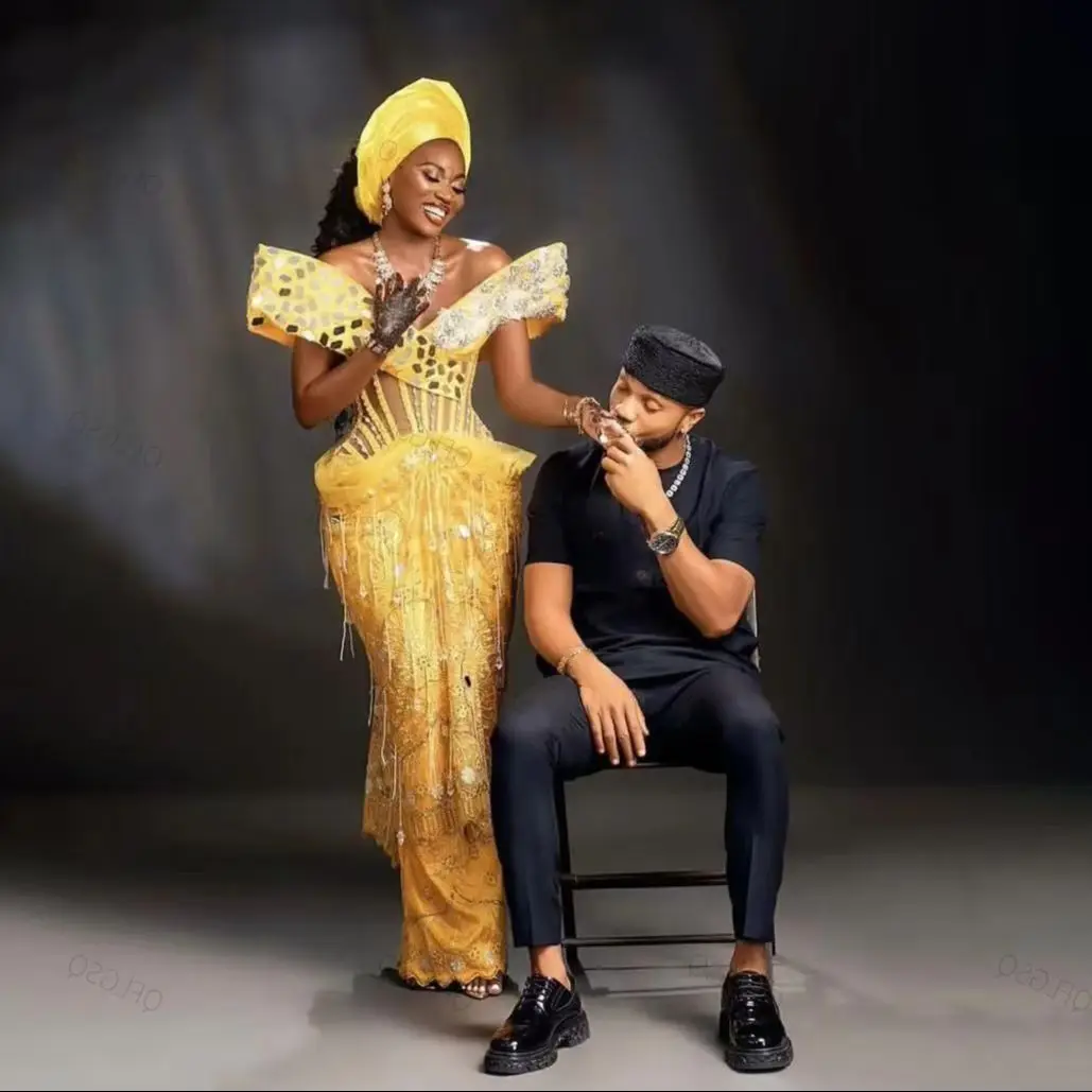 African Long Prom Dress with Sequins, Yellow Prom Dress with Sleeves, Aso Ebi Evening Dresses, Beaded Tassels, Luxury
African Long Prom Dress with Sequins, Yellow Prom Dress with Sleeves, Aso Ebi Evening Dresses, Beaded Tassels, Luxury