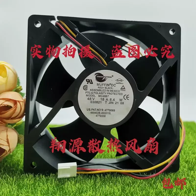 for Comair Rotron MC48B7X 48V 0.18A 8.4W 12032 12CM Telecom Network Fan
for Comair Rotron MC48B7X 48V 0.18A 8.4W 12032 12CM Telecom Network Fan